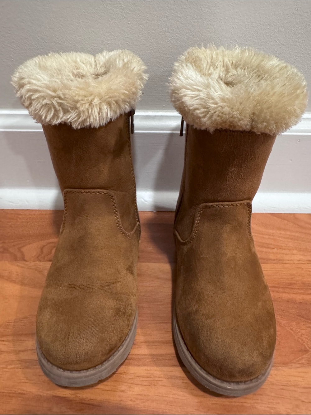 Cat & Jack Kids Faux Suede & Fur Lined Boots